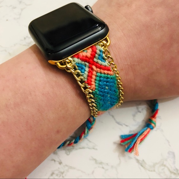 {ESTELLE} chain link braid Apple iwatch strap band - Picture 2 of 8